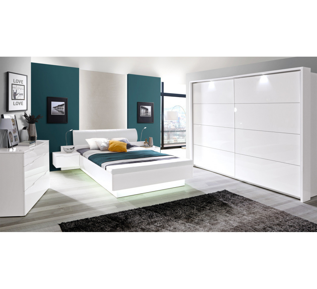 белая мебель в спальню в современном стиле